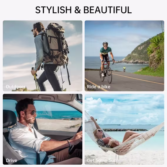 Hibloks 2 Adet Polarize Klips RayBan Meta Wayfarer Akıllı Gözlükler - Large