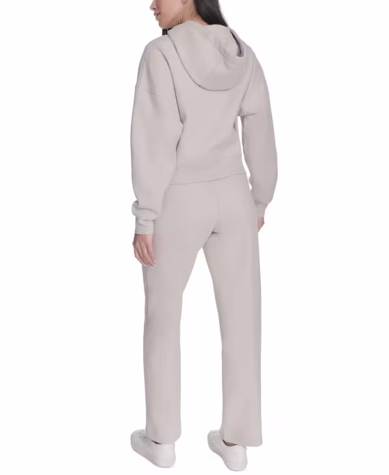 Calvin Klein Kadın Fermuarlı Uzun Kollu Kapüşonlu Sweatshirt