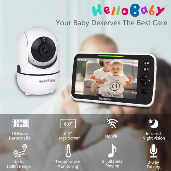 HelloBaby Monitör 5 İnç Ekran  HB6550