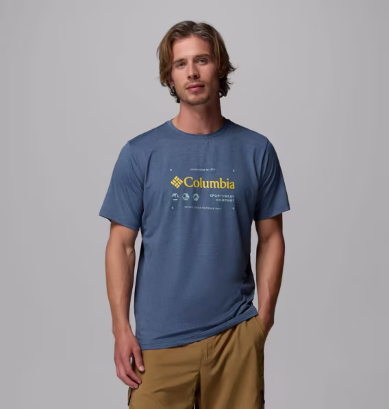 Columbia Erkek Kwick Hike™ Grafik Kısa Kollu Tişört