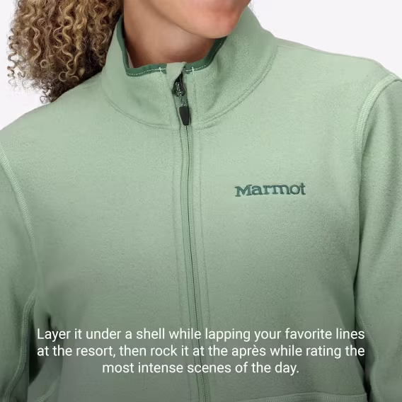 MARMOT Kadın Rocklin Polar Katmanlı Tam Fermuarlı Ceket