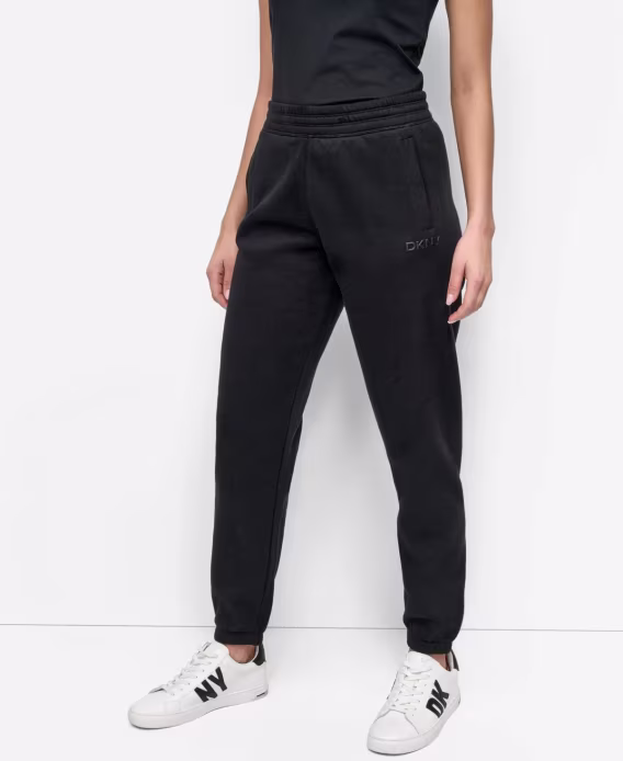 DKNY Kadın HD Logolu Yüksek Bel Rahat Eşofman Altı