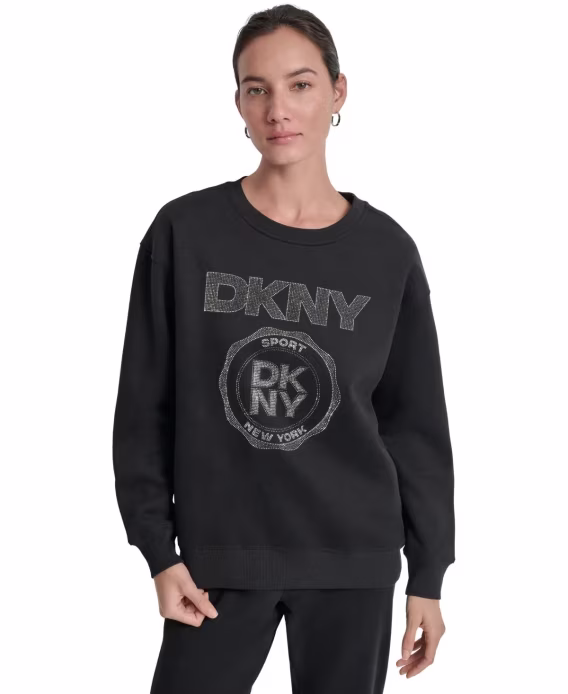 dkny-sport-kadin-madalyon-logolu-yuvarlak-yaka-sweatshirt-v-990730