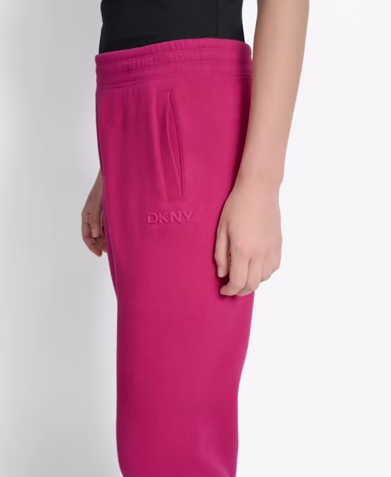 DKNY Kadın HD Logolu Yüksek Bel Rahat Eşofman Altı