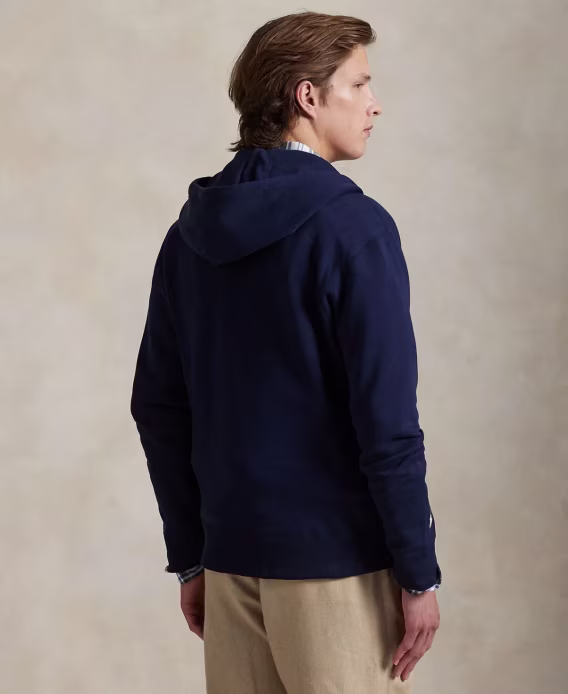 Polo Ralph Lauren Erkek Logolu Polar Tam Fermuarlı Kapüşonlu Sweatshirt