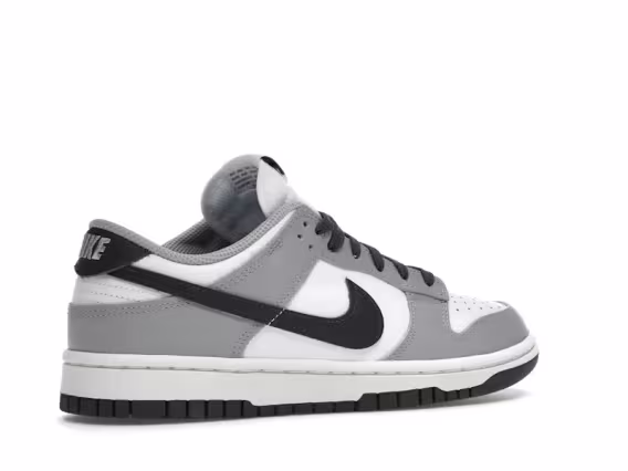 Nike Kadın Dunk Low Sneaker - Gri/Siyah Logo