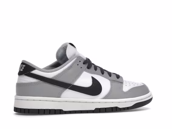Nike Kadın Dunk Low Sneaker - Gri/Siyah Logo