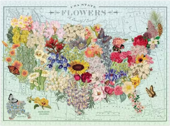 Galison Kelebek Görünümlü Dünya Haritası Puzzle