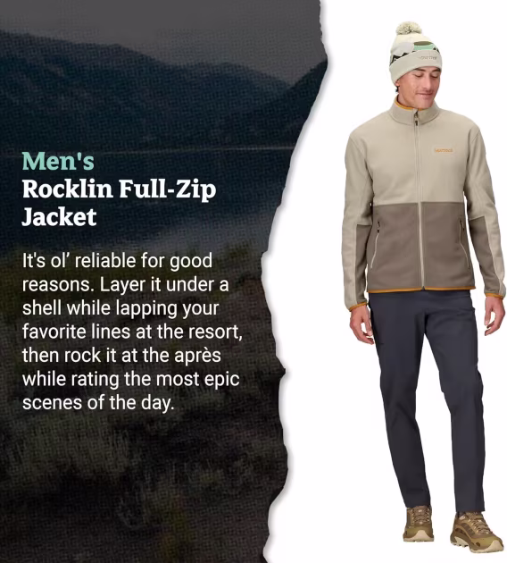 MARMOT Erkek Rocklin Sıcak Tam Fermuarlı Ceket