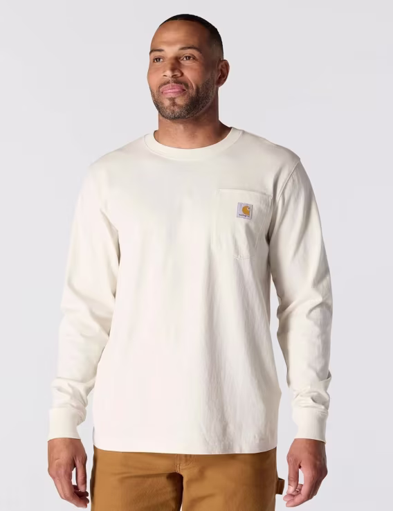 Carhartt Erkek Heavyweight LongSleeve Mountain Graphic T-Shirt 