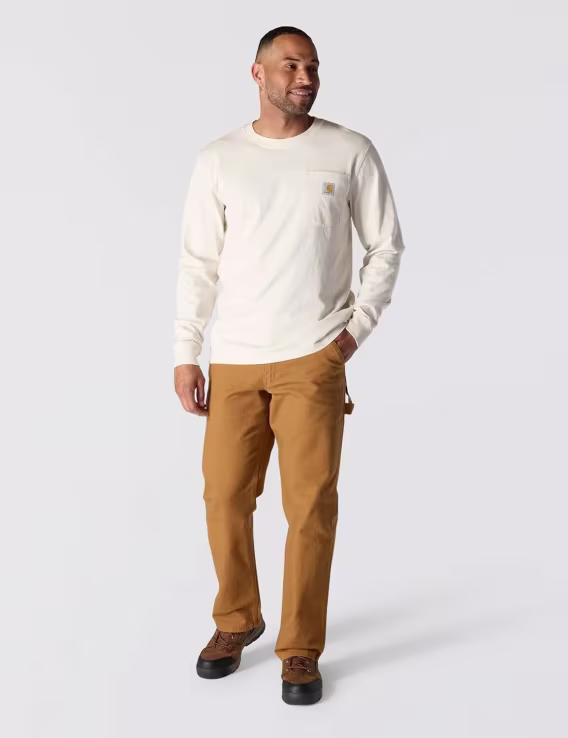 Carhartt Erkek Heavyweight LongSleeve Mountain Graphic T-Shirt 