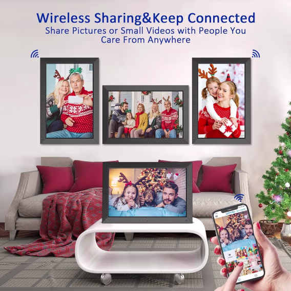 FULLJA Büyük Dijital Resim Çerçevesi 32 Gb  21.5 inç