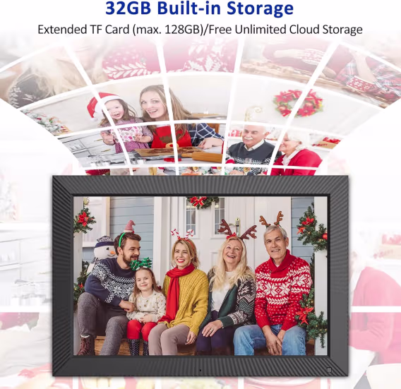 FULLJA Büyük Dijital Resim Çerçevesi 32 Gb  21.5 inç