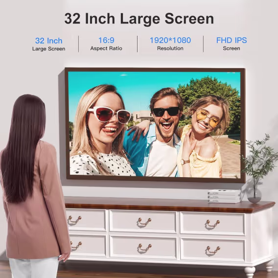 FULLJA Dijital 2K IPS Akıllı Çerçeve 11 inç