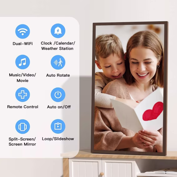 FULLJA Dijital 2K IPS Akıllı Çerçeve 11 inç