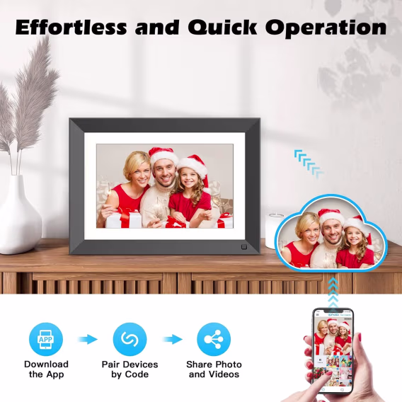 FULLJA Büyük Dijital Resim Çerçevesi 32 Gb  21.5 inç