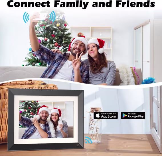 FULLJA Büyük Dijital Resim Çerçevesi 32 Gb  21.5 inç