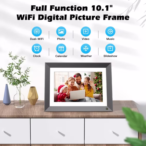 FULLJA Büyük Dijital Resim Çerçevesi 32 Gb  21.5 inç