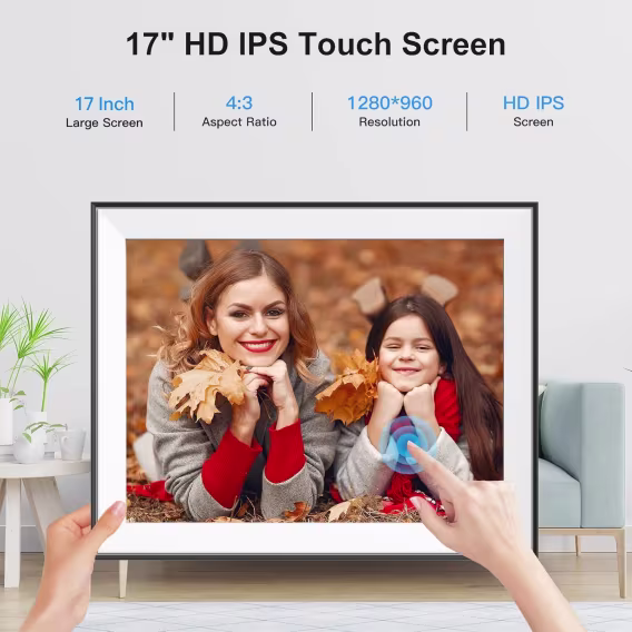 FULLJA Büyük Dijital Resim Çerçevesi 32 Gb  21.5 inç