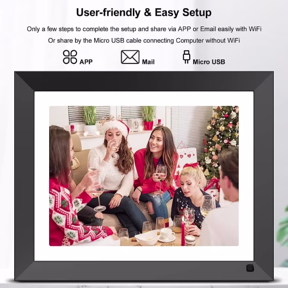 FULLJA Büyük Dijital Resim Çerçevesi 32 Gb  21.5 inç