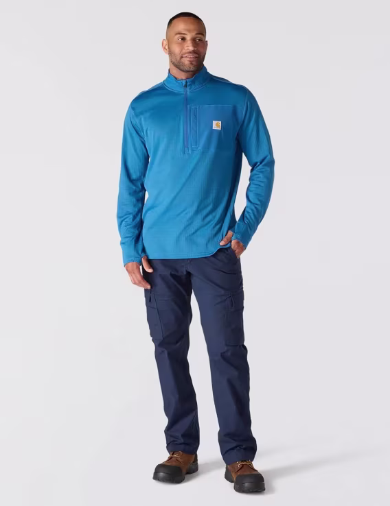 Carhartt Erkek Force Relaxed Fit Mock Neck Fermuarlı Tişört