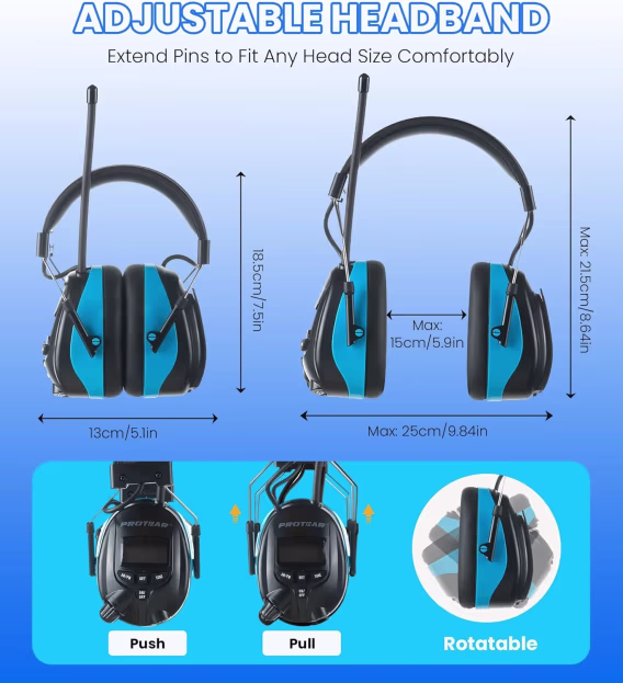 AM FM Dijital Ekranlı Radyo Kulaklıkları