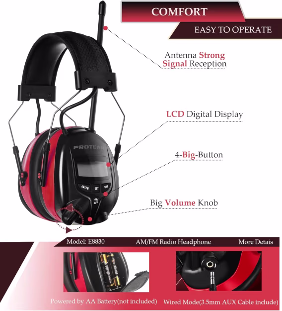 AM FM Dijital Ekranlı Radyo Kulaklıkları