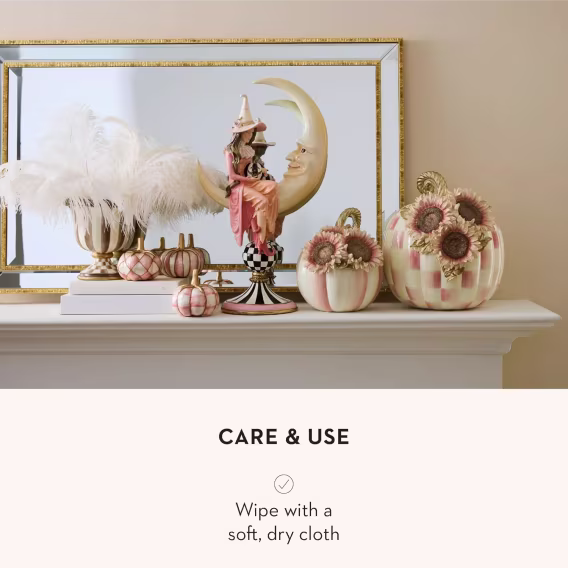 MacKenzieChilds Courtly Stripe Dekoratif Saksı Vazo