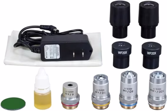 OMAX 40X2000X Laboratuvar LED Binoküler Bileşik Mikroskop