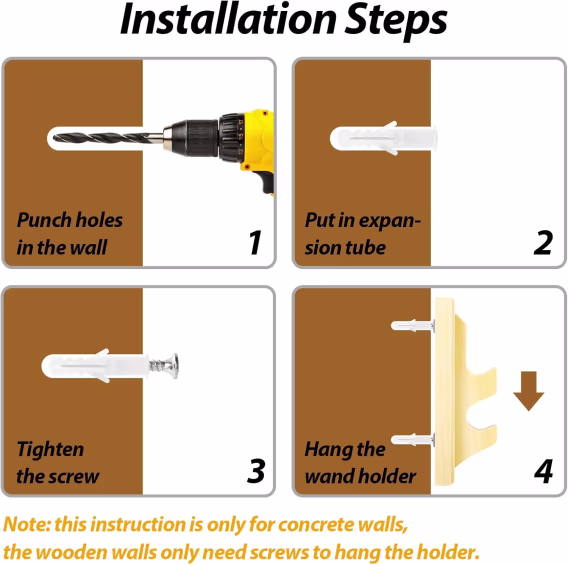 WinSence Ahşap Sihirbaz Asa Tutucu