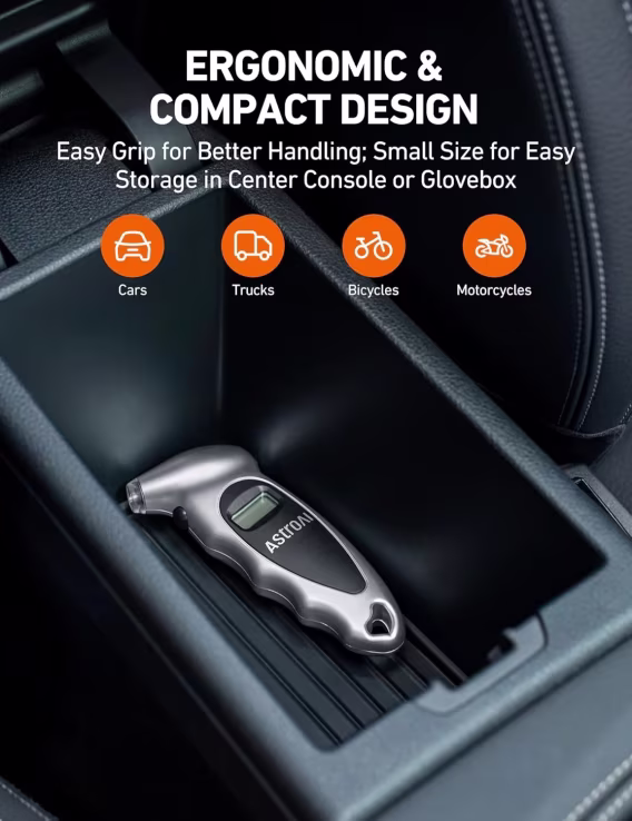 AstroAI 2'li Paket Dijital Lastik Basıncı Göstergesi 150 PSI