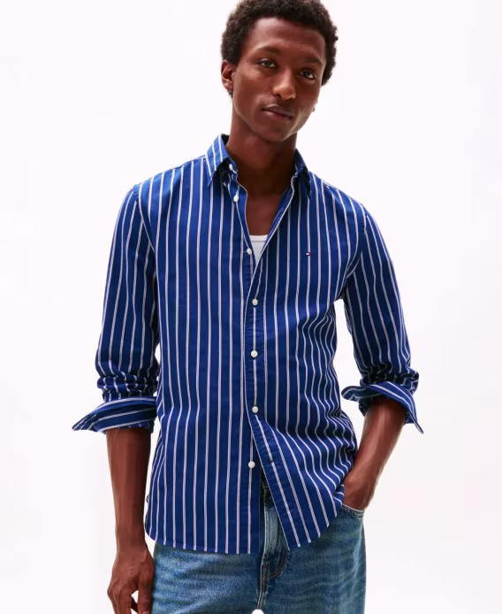 tommy-hilfiger-erkek-heritage-stripe-oxford-uzun-kollu-gomlek-v-1003743