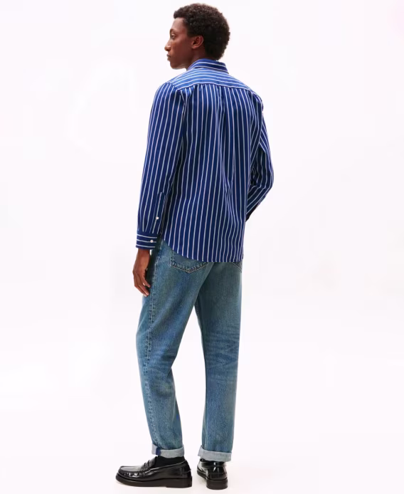 Tommy Hilfiger Erkek Heritage Stripe Oxford Uzun Kollu Gömlek