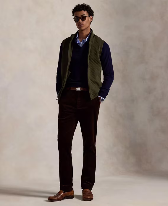 Polo Ralph Lauren Erkek Quilted DoubleKnit Jersey Yelek