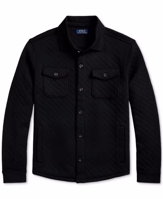 Polo Ralph Lauren Erkek Kapitone Çift Örgü Jersey Ceket