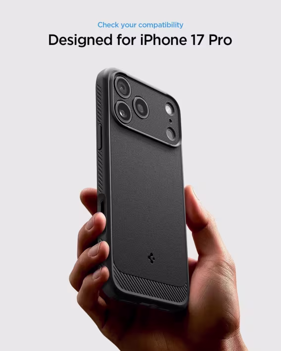 Spigen  iPhone 15 Pro Magnetic Rugged Armor MagFit  Kılıf Matte Black