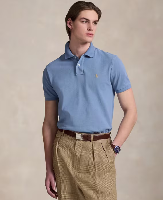 Polo Ralph Lauren Erkek Pamuklu Özel Slim Fit File Polo Tişört