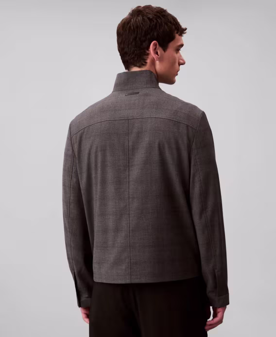 Calvin Klein Erkek YarnDyed Fermuarlı Ceket