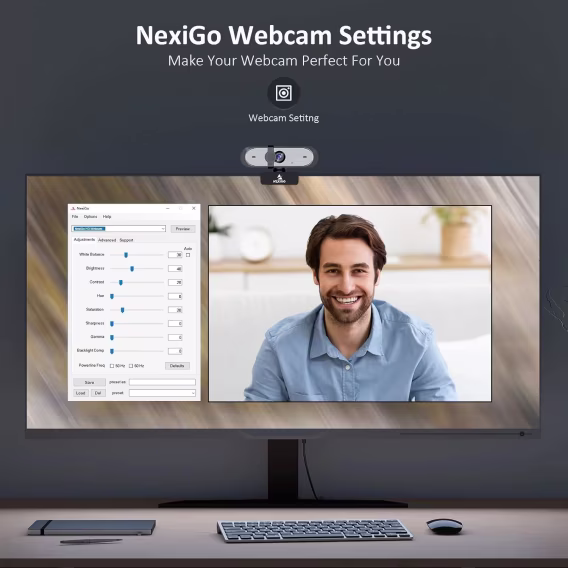 NexiGo Meeting 360 Ultra (3. Nesil) Gelişmiş Hepsi Bir Arada Konferans Kamera Sistemi