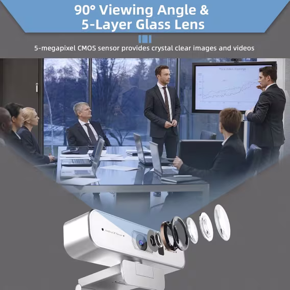 NexiGo Meeting 360 Ultra (3. Nesil) Gelişmiş Hepsi Bir Arada Konferans Kamera Sistemi