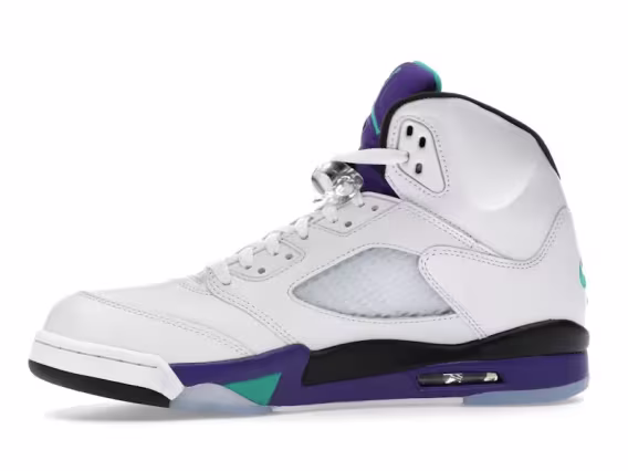 Jordan 5 Erkek Retro Grape Sneaker - Beyaz