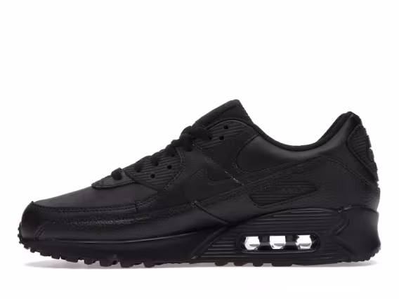 Nike Erkek Air Max 90 Deri Siyah Sneaker