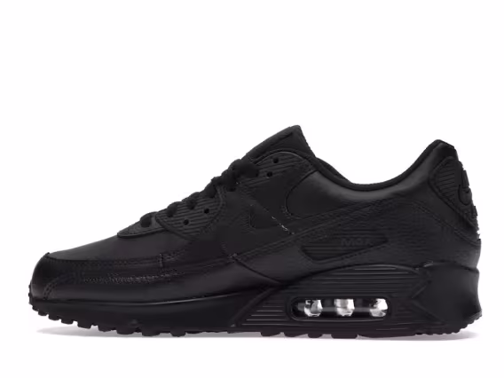 Nike Erkek Air Max 90 Deri Siyah Sneaker