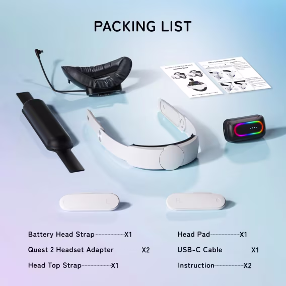 Oculus Quest 2 için Pilli Kafa Bandı