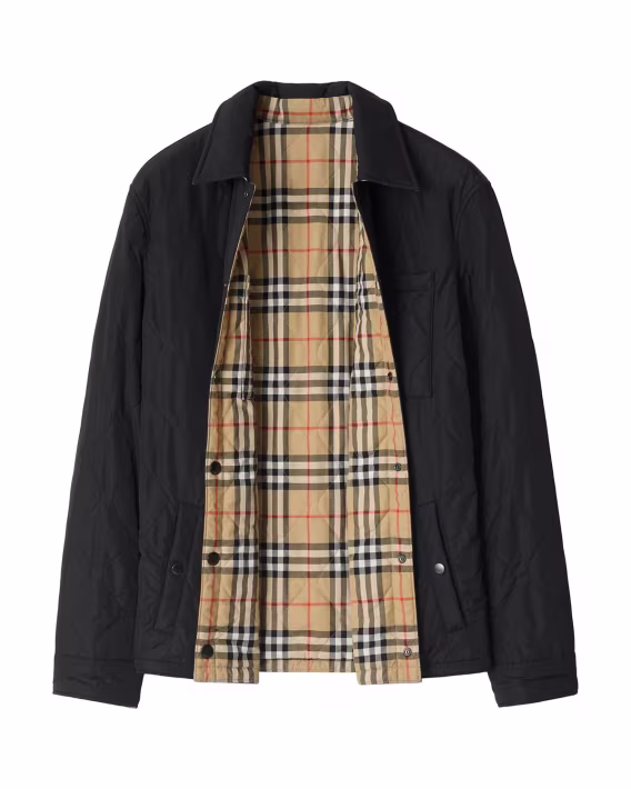 Burberry Erkek Brighton Rahat Kesim Çift Taraflı Kapitone Mont