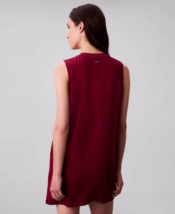 Calvin Klein Women's Mixed Media Mini Shift Dress