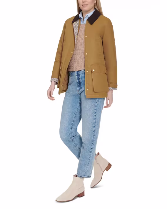 Cole Haan Kadın Coated Hunter Ceket