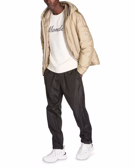 Moncler Erkek Evettes Naylon Kapüşonlu Mont