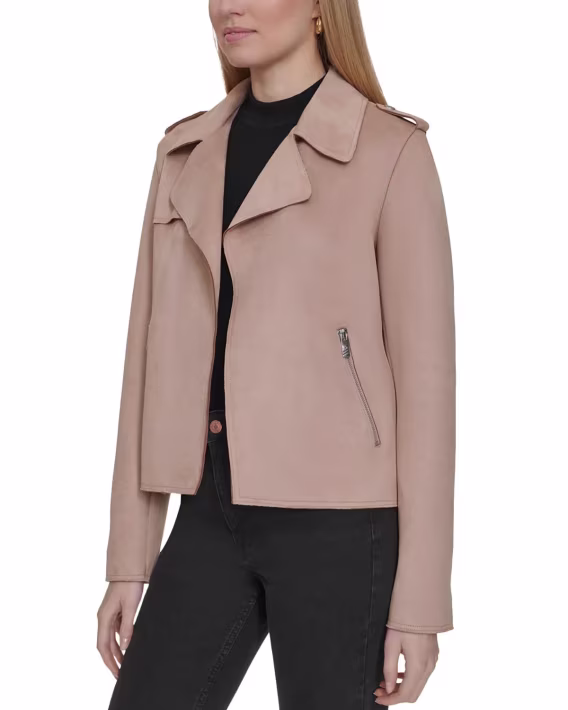 Marc New York Suni Süet Motosiklet Ceketi