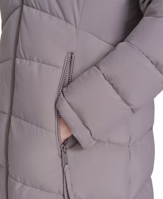 Calvin Klein Kadın Kapüşonlu Şişme Mont